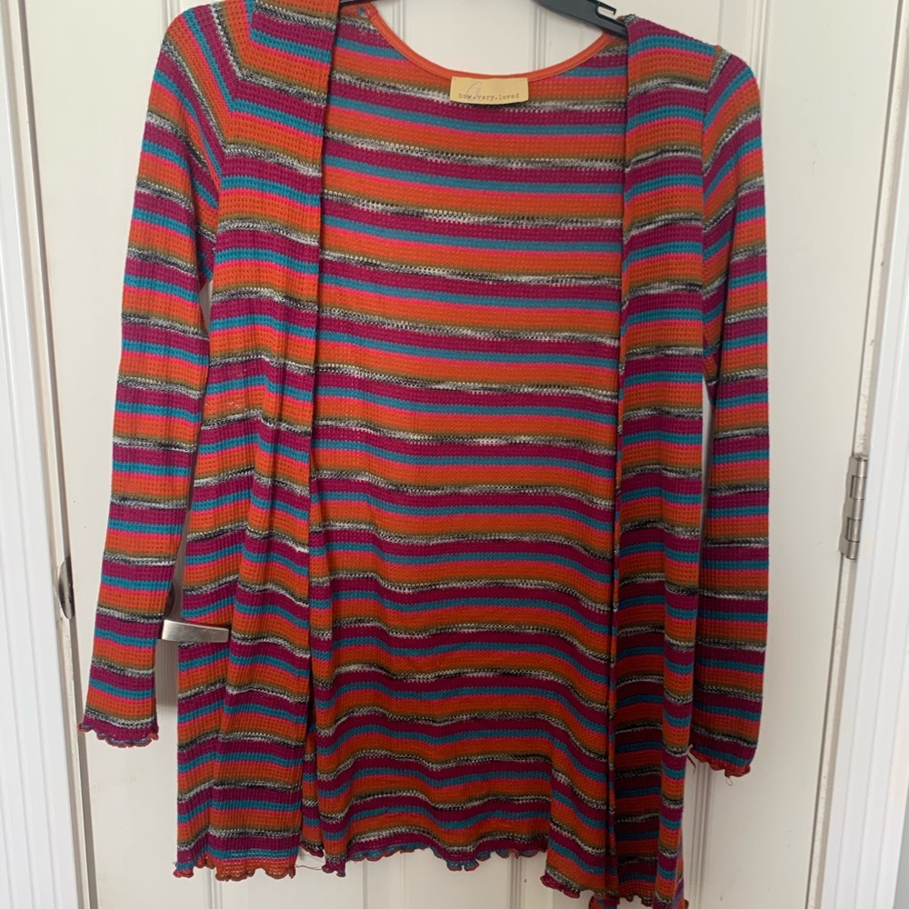 Lizard Thicket striped cardigan